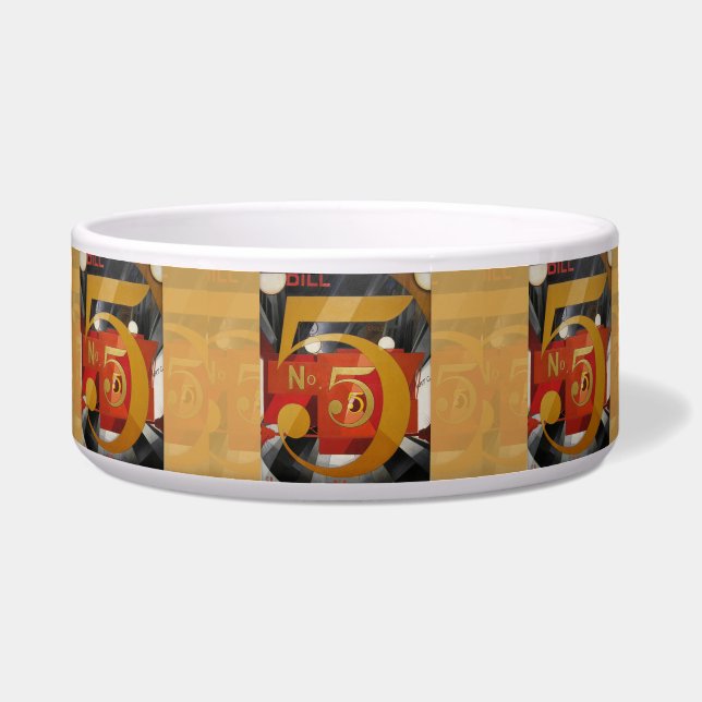 Modern Art Cubist Demuth Figure 5 in Gold Bowl (Front)