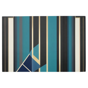 Modern Art Deco Abstract Vertical Lines Acrylic