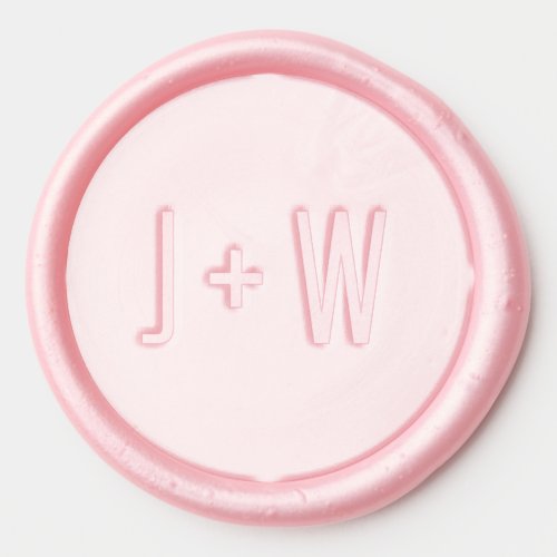 Modern Art Deco Monogram Wax Seal Sticker