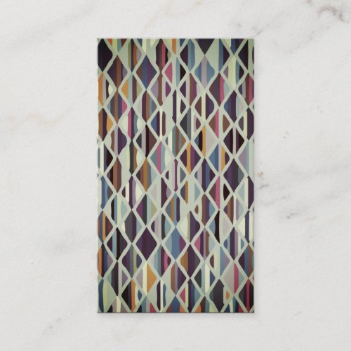 Modern Art Deco Multi_color Business Card