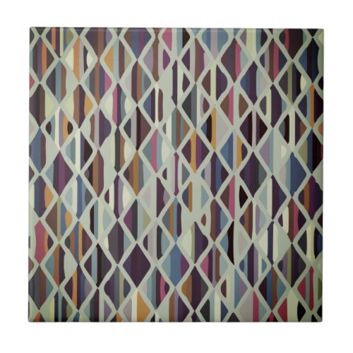 Modern Art Deco Multi_color Ceramic Tile