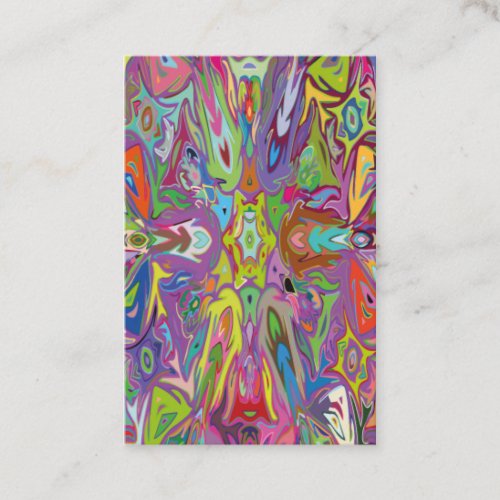 Modern Art Deco Multi_color For clothes and decor Business Card