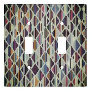 Modern Art Deco Multi-color Light Switch Cover