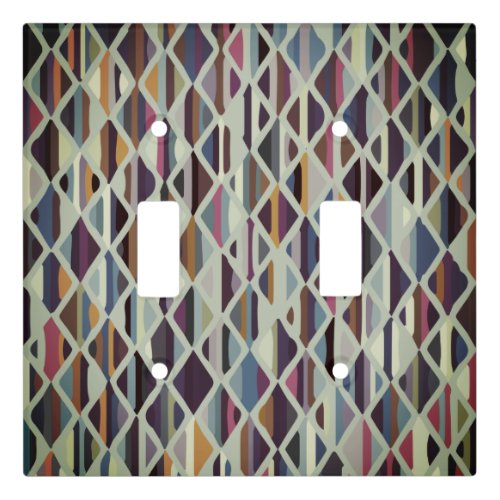 Modern Art Deco Multi_color Light Switch Cover