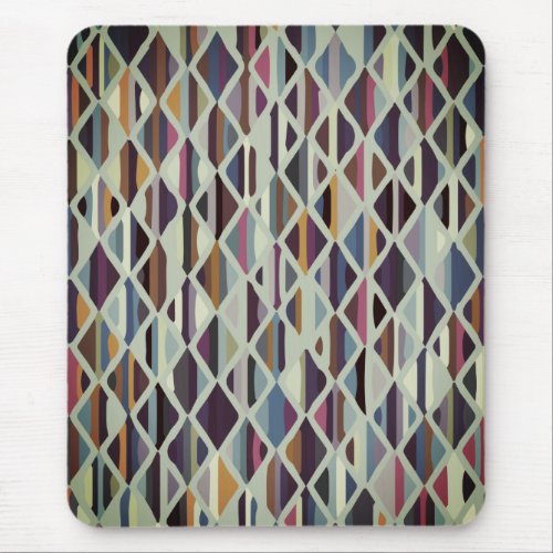 Modern Art Deco Multi_color Mouse Pad