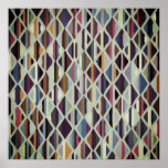 Modern Art Deco Multi-color Poster<br><div class="desc">This design is perfect for anyone and everyone! Get hold of this artistic pattern for unique clothes and décor.</div>