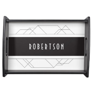 Modern Art Deco serving tray