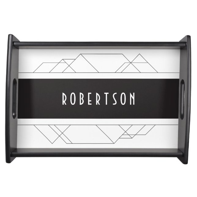 Modern Art Deco serving tray (Front)