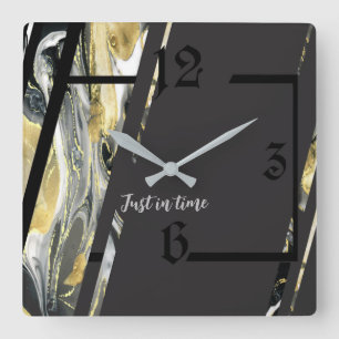 Modern Art Deco Square Wall Clock
