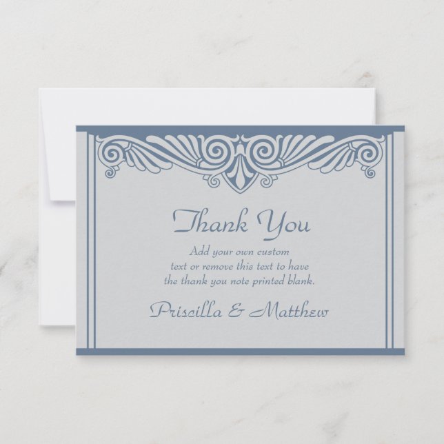 Modern Art Deco Thank You Cards (Front)