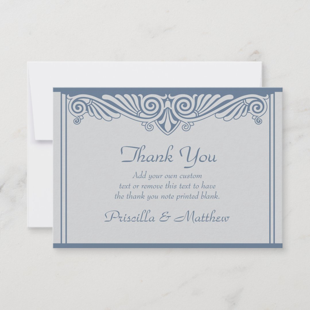 Modern Art Deco Thank You Cards Zazzle