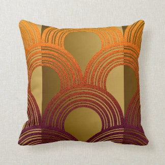 Modern Art Deco Throw Pillow