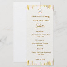 Modern Art Deco White Gold Corporate Gala Dinner 