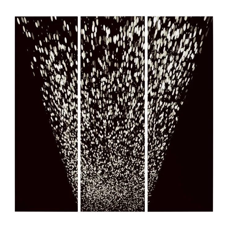 Modern Art Design Black and White Funnel Triptych Zazzle