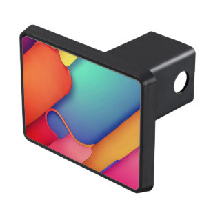 Modern Art Design Folds of Color Crossbody Bag Hitch Cover