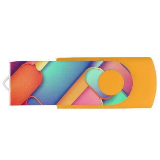 Modern Art Design Folds of Color Flash Drive
