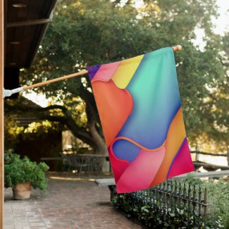 Modern Art Design Folds of Color