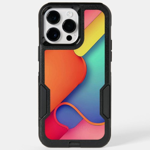 Modern Art Design Folds of Color OtterBox iPhone 14 Pro Max Case