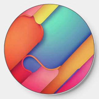 Modern Art Design Folds of Color Wireless Charger