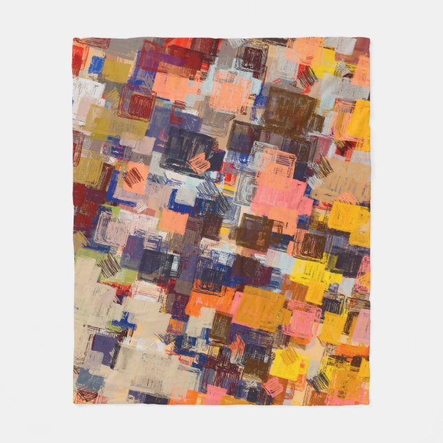 Modern art drawing. Digital texture wallpaper. Art Fleece Blanket (Front)