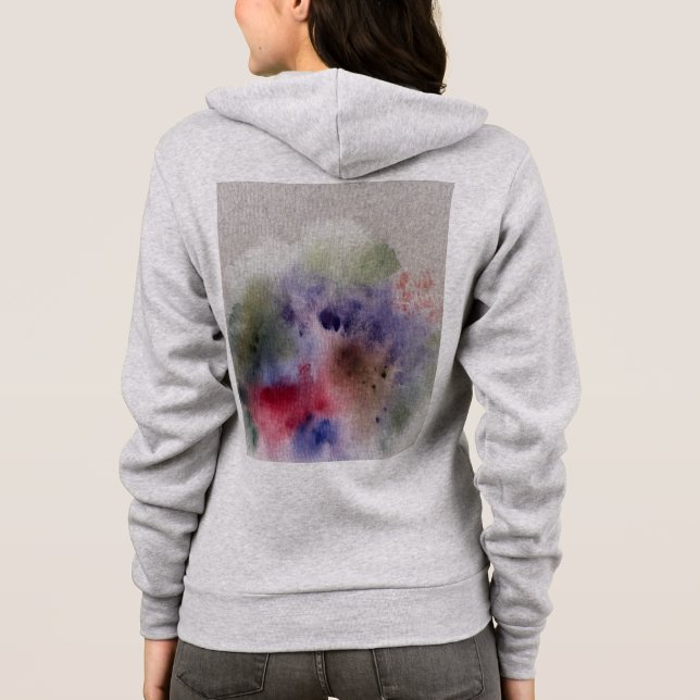 Modern Art Drawstring Hoodie (Back)