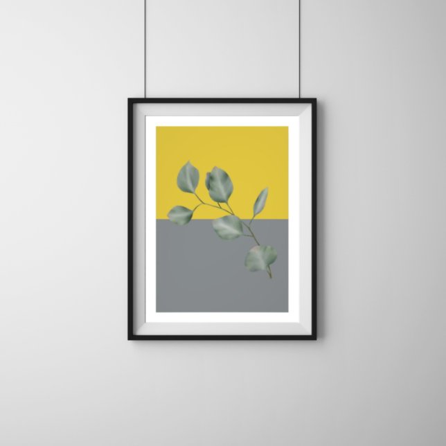 Modern Art Eucalyptus Leaves Poster (Creator Uploaded)