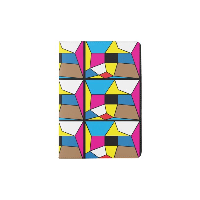 Modern Art - FACES- Custom Passport Holder (Front)