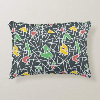 Modern art fancy design line art accent pillow