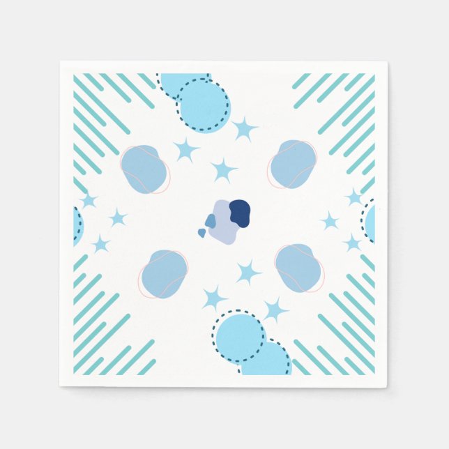 Modern Art Fusion Napkins (Front)