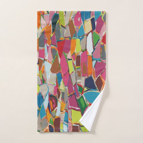 Modern Art Geometric Deco Multi_color Bath Towel Set