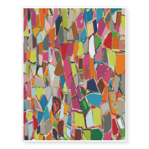 Modern Art Geometric Deco Multi-color Temporary Tattoos