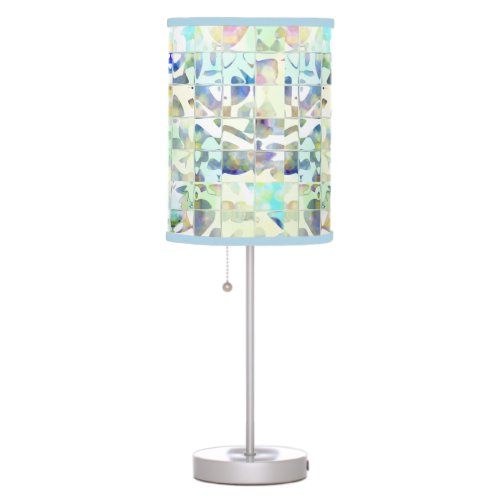 Modern Art Glass Tile Custom Lamp