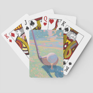 Modern Art Golf Poker Cards