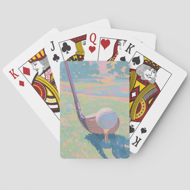 Modern Art Golf Poker Cards (Back)