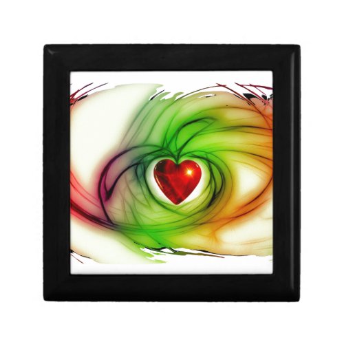 Modern art heart chic love pattern gifts for her jewelry box