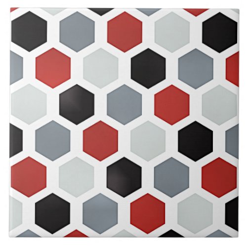 Modern Art Hexagon Pattern Ceramic Tile