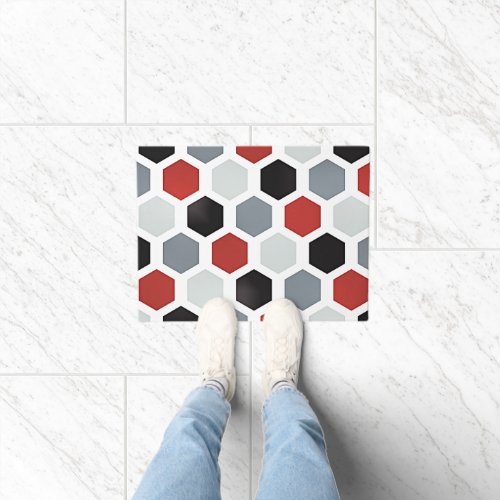 Modern Art Hexagon Pattern Doormat