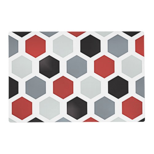 Modern Art Hexagon Pattern Placemat