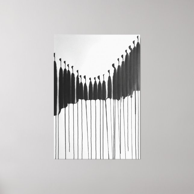 Modern ART Impersonal Society Canvas Print (Front)