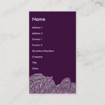 Modern Art Lady Business Card