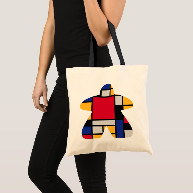 Modern Art Meeple Basic Tote Bag (Front (Product))