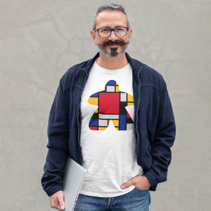 Modern Art Meeple Mens Shirt