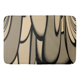 Modern Art Melting Brown Hues Bath Mat