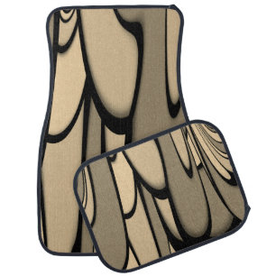 Modern Art Melting Brown Hues Car Floor Mat