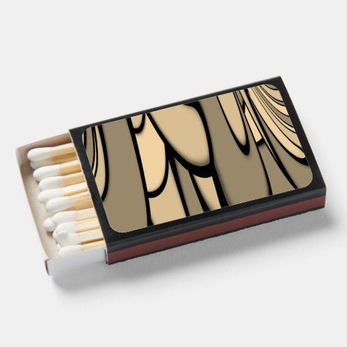 Modern Art Melting Brown Hues  Matchboxes
