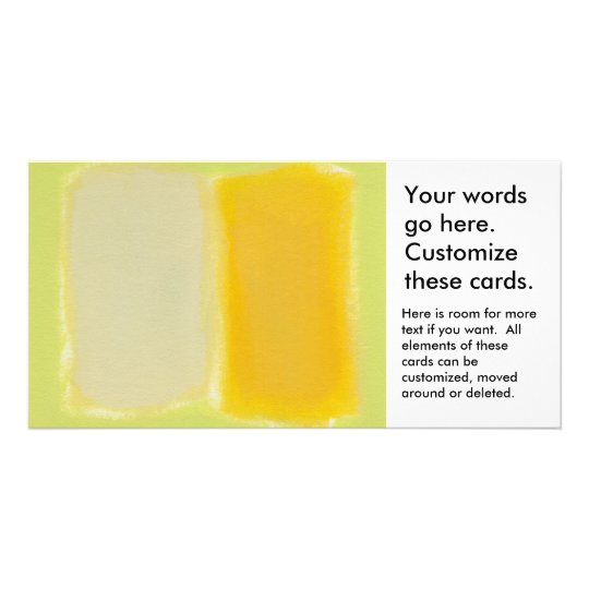 Modern art minimalist painting sunny warm colorful card