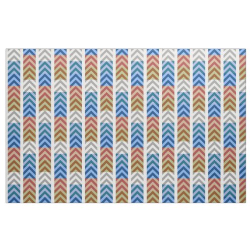 Modern Art Mixed Chevron Designer Fabric