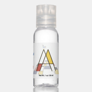Modern Art Monogram And Cute Bird - Letter "A" Hand Sanitizer