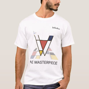 V Monogram Initial Name Letter T-Shirts 