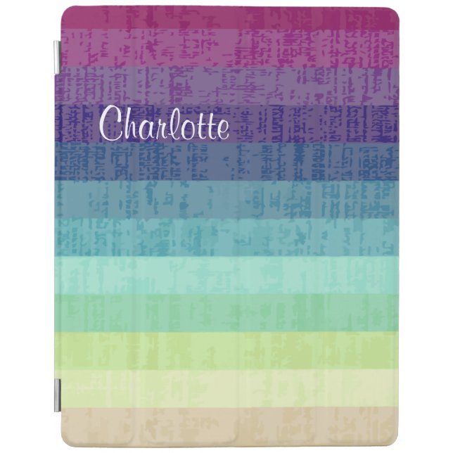 Modern Art Monogram iPad Case (Front)